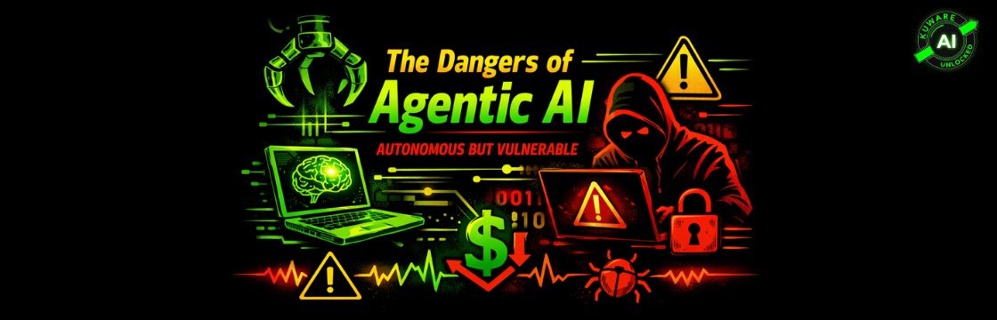 Dangers of Agentic AI Infographic by Kuware AI